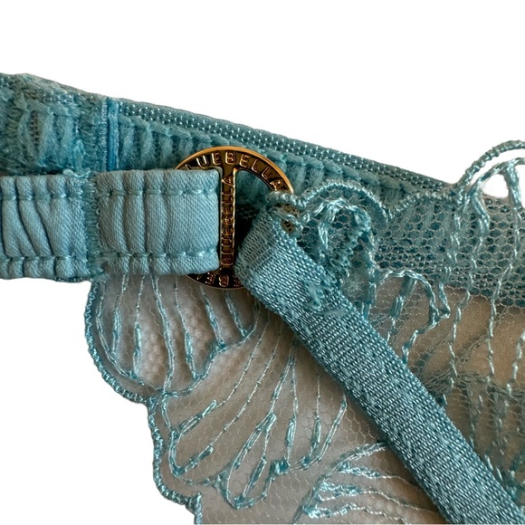 Bluebella- Alula Briefs XXXL light-blue sheer flowers mesh lace trim - Picture 4 of 12